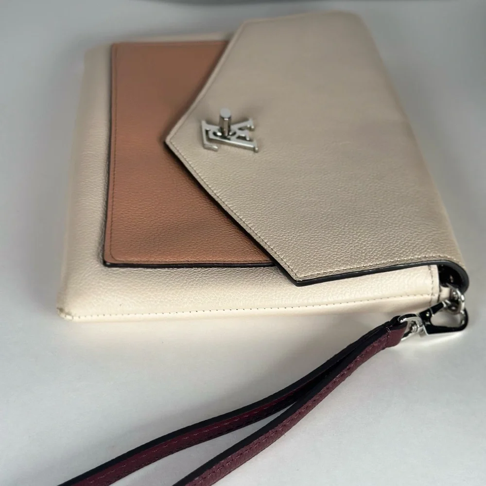 Authentic Louis Vuitton Pink MyLockMe Wristlet Clutch